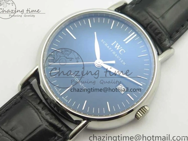 MIROTIME 0404 Portofino Automatic SS TWF 1:1 Best Edition Black Dial on Black Leather Strap A TravelReady 7199